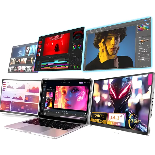 Pantalla Portátil 14 Pulgadas Para Laptop, Full Hd