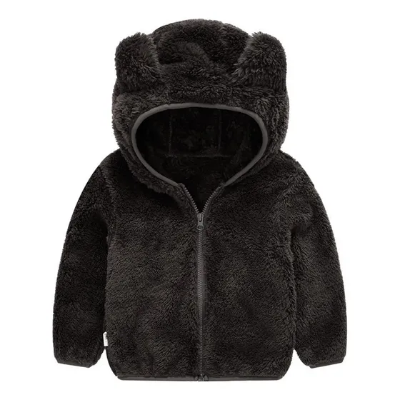 Jaqueta Infantil Menino Urso Inverno Fleece Plush Inverno