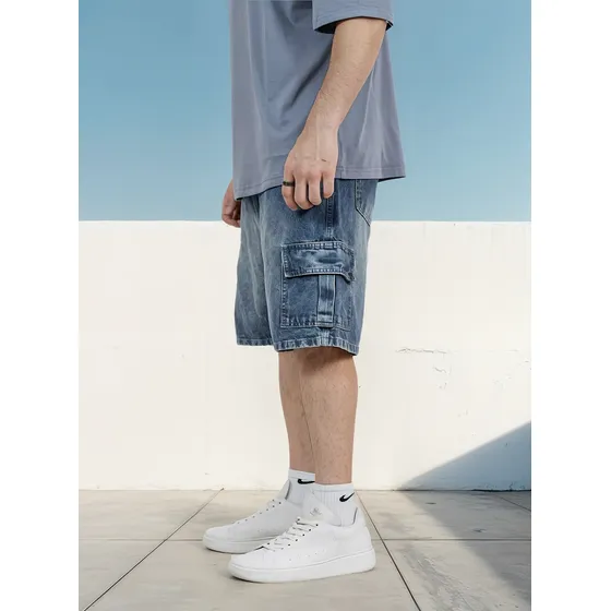 Pack Remera Oversized Y Bermuda Cargo Oxido Hombre Ybr Jeans