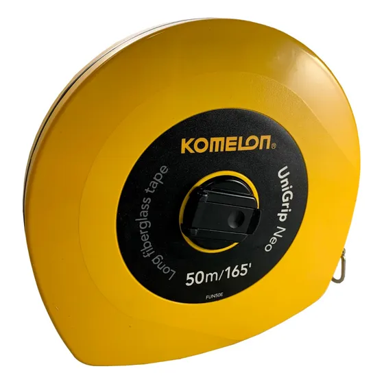 Decametro Amarillo Komelon 50mts  Fibra De Vidrio