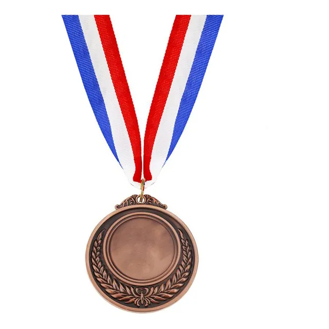 Medalla Deportiva Metálica C/cinta 5 Cm Oro,pla,br Forcecl Color Bronce