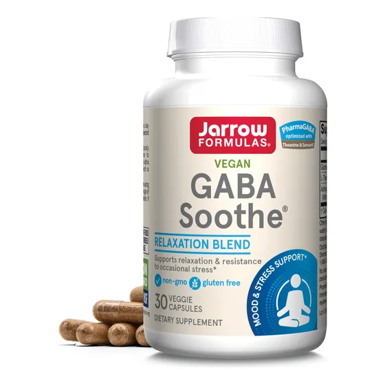 Suplemento Dietético Jarrow Formulas Gaba Soothe 30 Cápsulas