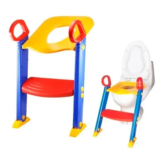 Adaptador Wc Escalera Asiento De Baño Para Niños Color Azul