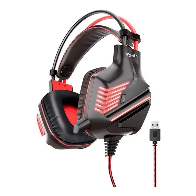 Auricular Gamer 7.1 Usb Con Software, Leds Y Micrófono