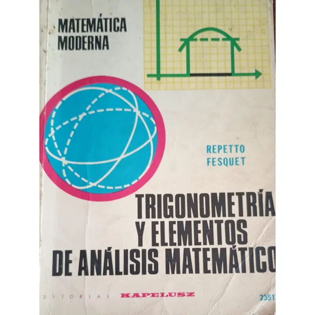 Repetto Fesquet Trigonometría Elementos Análisis Matemático
