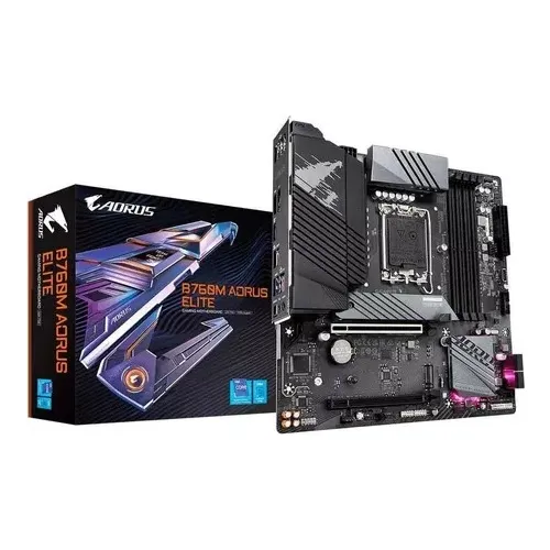 Placa Mãe Gigabyte Aorus B760m Elite Lga 1700 Matx Ddr5 N/f