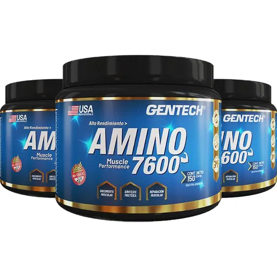 450comp Crecimiento Muscular Recuperación Amino 7600 Gentech