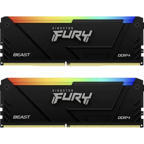 Memória Ram Kingston Fury Beast Ddr4 Rgb 32gb 2x16gb 3200mhz