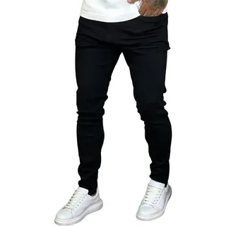 Calça Skinny Preta Jeans Com Elastano Lycra