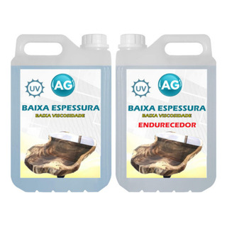 Resina Epoxi Baixa Espessura Baixa Viscosidade Ag 7,5 Kg Cor Transparente Resina Epoxi Baixa Espessura Baixa Viscosidade Ag 7,5 Kg Cor Transparente