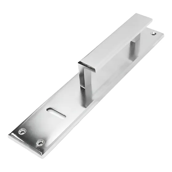 Manijon Recto Biselado De Bronce Platil 50 X 220 Mm Fondere