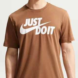 Nike Camiseta Nike Sportswear Jdi Masculina Marrom/branco MPor Nike