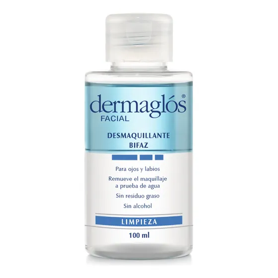 Desmaquillante bifaz de ojos y labios Dermaglós x100ml
