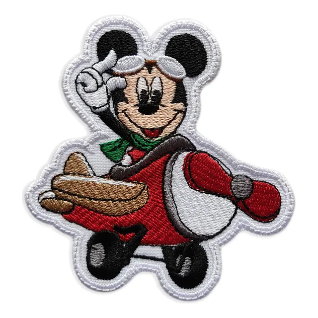 Parche Bordado Minnie Mouse Mickey Alas Piloto Raton Disney