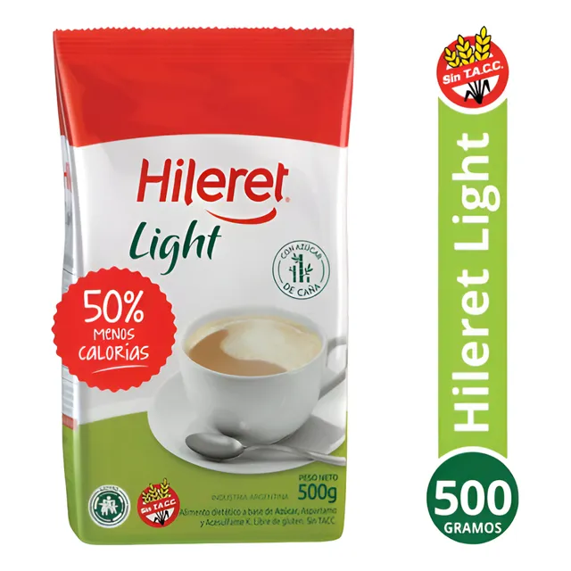 Hileret Light 50% Menos Calorías Sin Tacc Paquete De 500 Grs