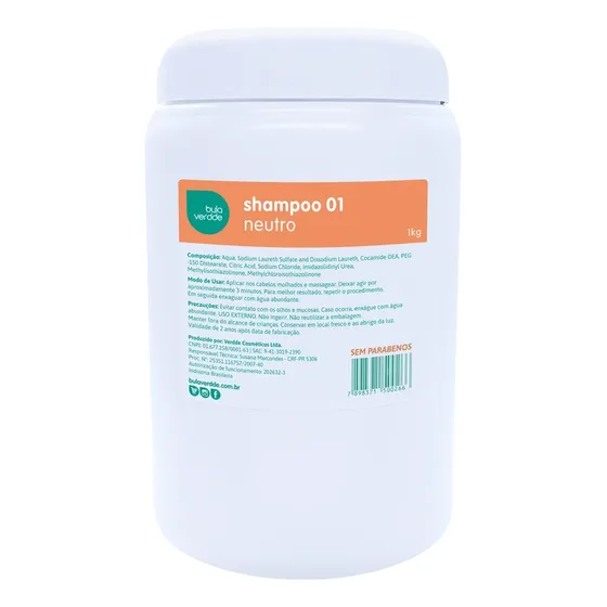 Shampoo 01 Neutro 1kg - Base Galênica Farmácia Manipulação