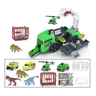 Camion Transportador De Dinosaurios Con Accesorios Camion Transportador De Dinosaurios Con Accesorios