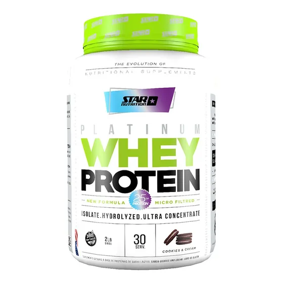 Proteina Whey Star Nutrition X 2 Lb Cookies & Cream