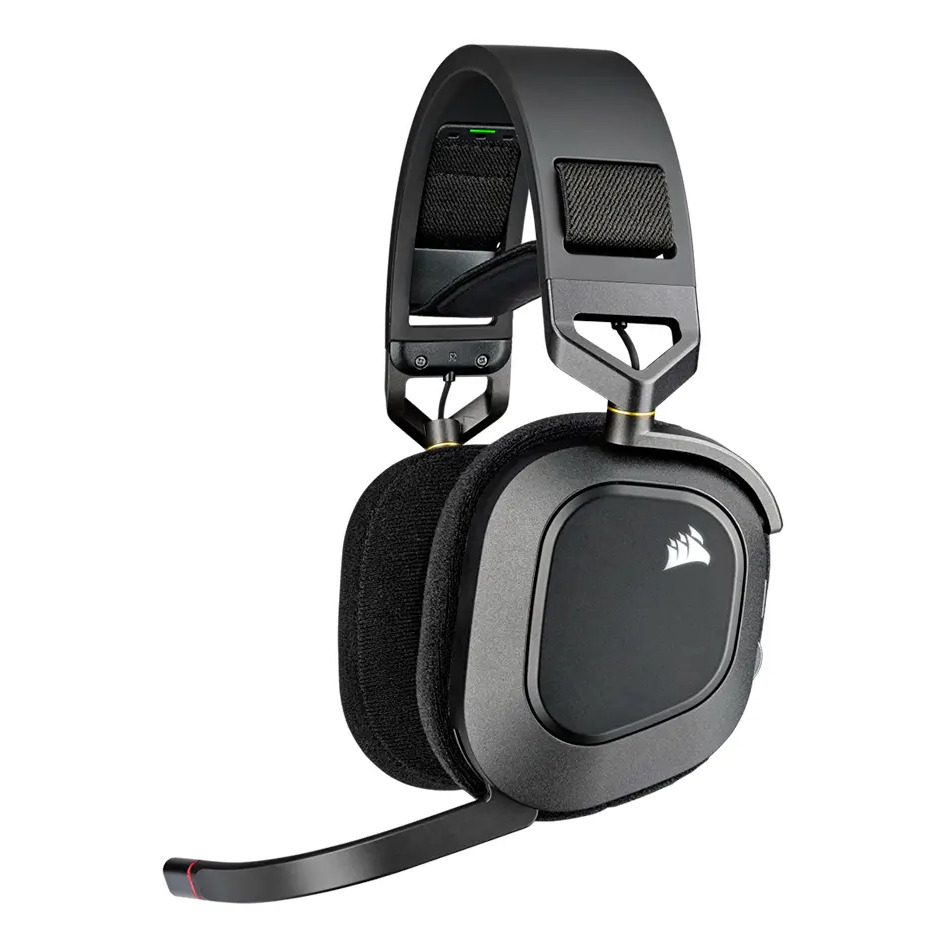 Headset Gamer Sem Fio Corsair HS80 - Preto Headset Gamer Sem Fio Corsair HS80 - Preto