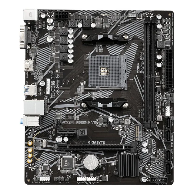 Tarjeta Madre Gigabyte Micro-atx A520m K V2 Socket Am4 Ddr4