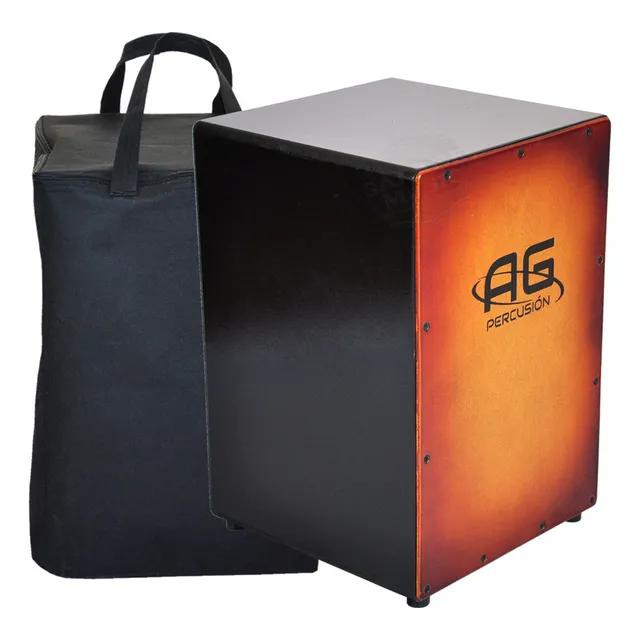 Cajon Peruano Ag Original Percusión Sunburst Funda Friz Cd