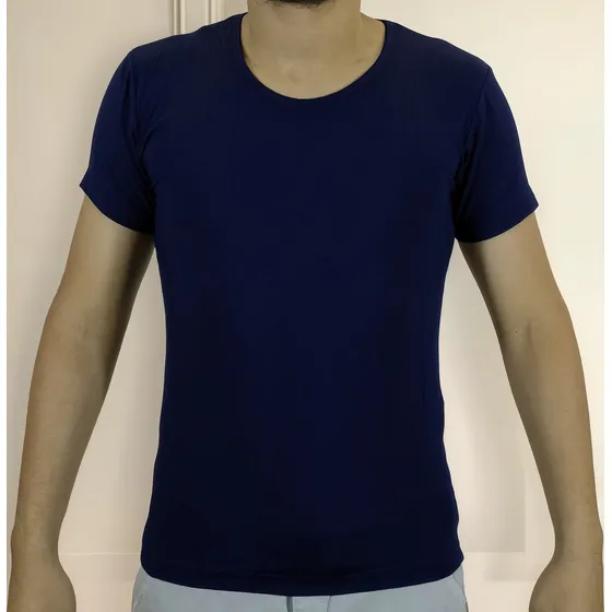 Polo Moda Lycrado Para Hombre - Azul