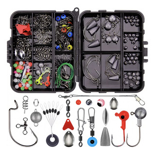 257 Piezas Kit De Accesorios De Anzuelos Pesca Señuelo Caja 257 Piezas Kit De Accesorios De Anzuelos Pesca Señuelo Caja