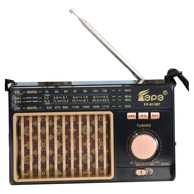 Parlante Portatil Bluetooth Radio Am Fm Aux Msd Linterna Led