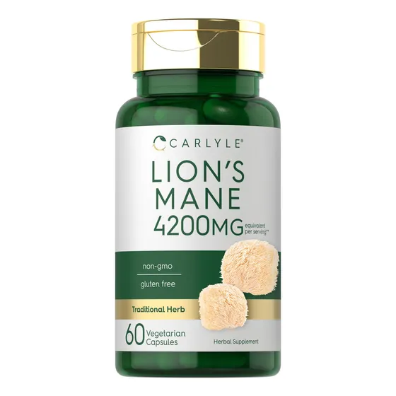 Suplemento Carlyle Lions Mane, Cápsulas De 4200 Mg, 60 Unida