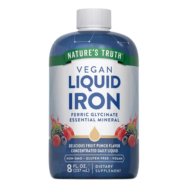 Hierro Liquido Vegano Nature's Truth 237 Ml Frutas
