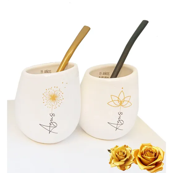 Mate Ovo De Cerámica  Souvenir Cumpleaños