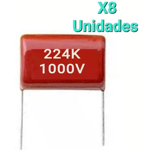 Condensadores 0.22uf 224k 400v 630v 1000v Paqte 8 Und 