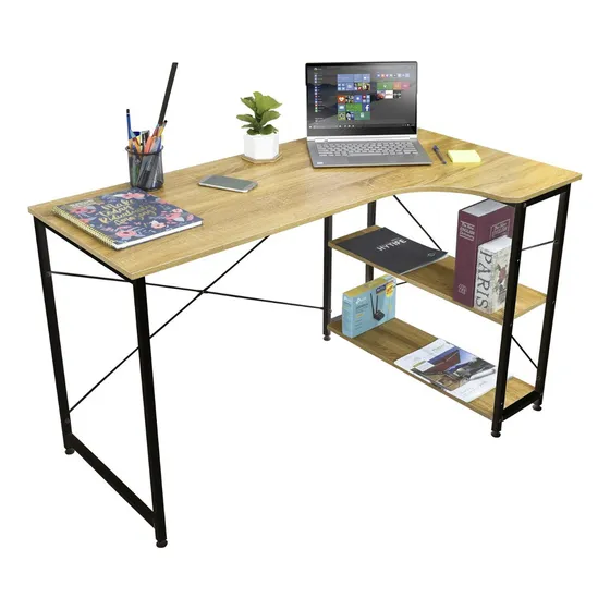 Escritorio Top Living Minimalista Moderno Escritorios De Oficina Madera Color Marrón claro