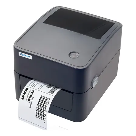 Impresora De Etiquetas Autoadhesivas Térmica X-Printer 410B Con Botón Multifuncional