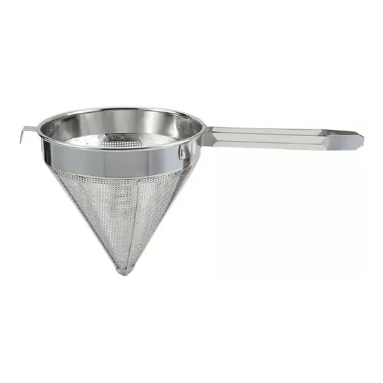Colador Chino 12  Malla Gruesa Acero Inoxidable Winco