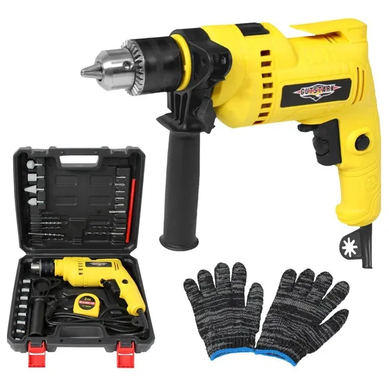Taladro Rotomartillo 1/2 710w 3000rpm Kit Herramientas 32pz Color Amarillo Frecuencia 60Hz