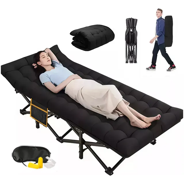 Catre Plegable Económico Portátil Con Colchón Para Camping