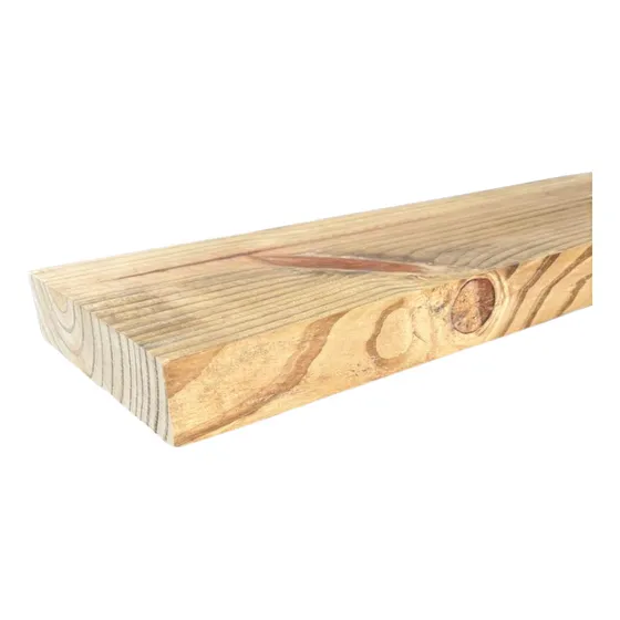 1 Pranchas De Pinus Tratado Autoclave 5x20x300 Cm Plainado