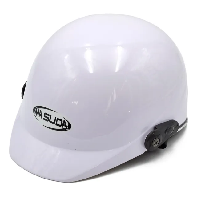 Casco Blanco Tipo Cachucha Moto Chopper Bici Abs Resistente
