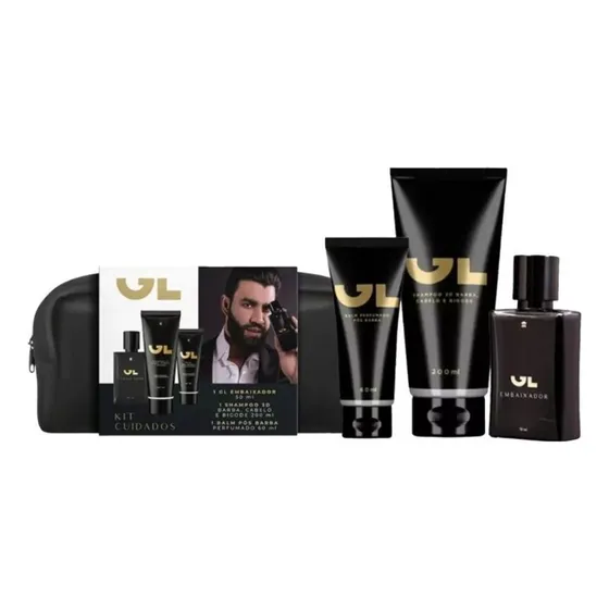 G L Embaixador ( Deo Colônia 50ml + Shampoo 3d 200ml + Balm 60ml ) Volume Da Unidade 50 Fl Oz