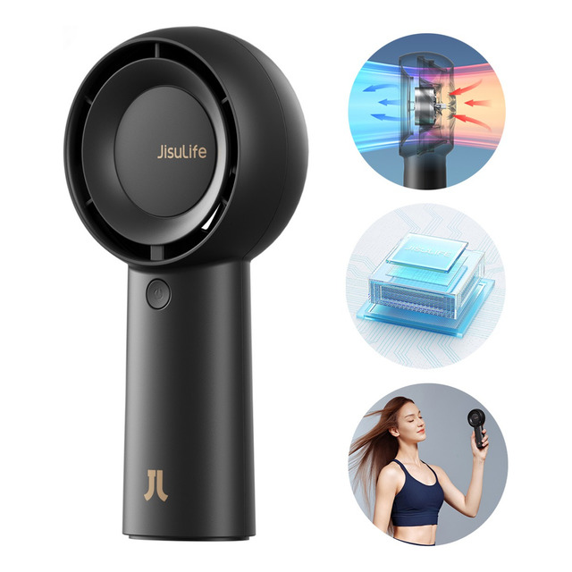 Mini Ventilador Turbo Portátil De Mão Jisulife Recarregável Mini Ventilador Turbo Portátil De Mão Jisulife Recarregável