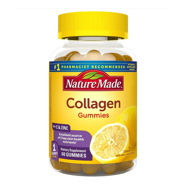 Colágeno Con Vitamina C Y Zinc Nature Made 60 Gomitas
