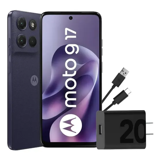 Celular Moto G17 4+128gb Rosa Arandano