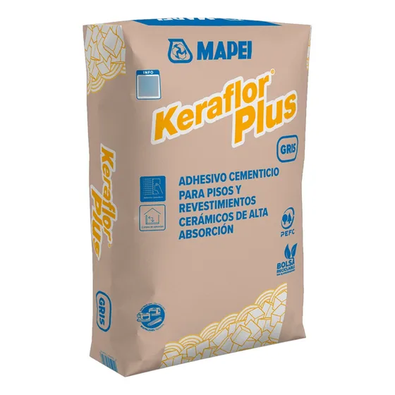 Pegamento Impermeable Keraflor Plus 25 Kg Mapei Mm