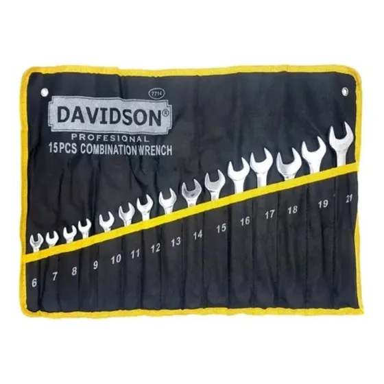 Juego Llaves Combinadas 6 A 21mm 15pzas Estuche Davidson