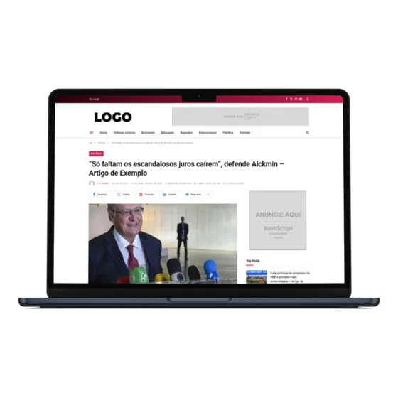Portal De Notícias Fácil Utilização