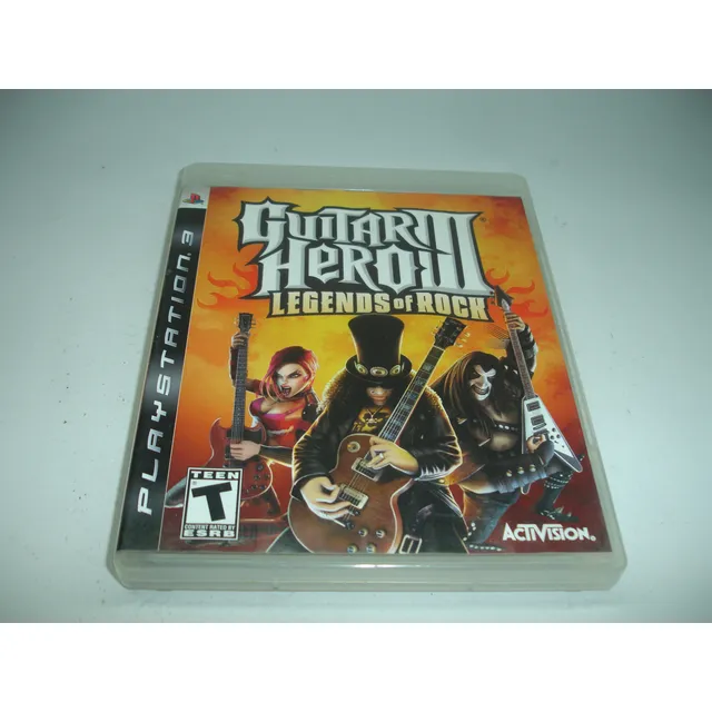 Guitar Hero 3 Legends Of Rock - Mídia Física - Ps3 C/ Manual