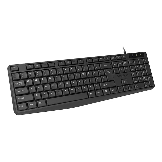 Teclado De Escritorio Oficina Con Cable Usb Meetion K200