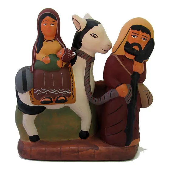 Pesebre Navidad Norteño Artesanal Ceramica De Mamakolla