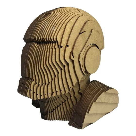 Busto De Mdf Homem De Ferro